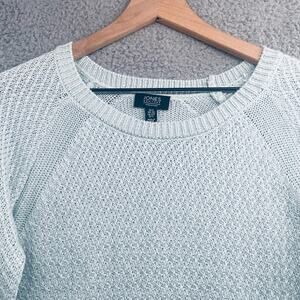 JONES NEW YORK Sweater Womens Small Sea Green Pullover Coastal Preppy Casual